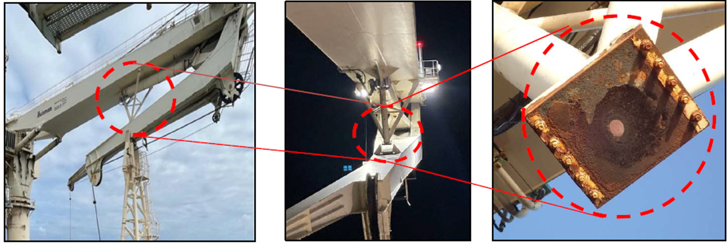 Lessons learned: Crane boom stopper fell to main deck