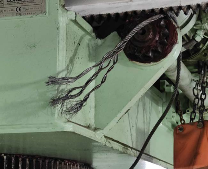 Lessons learned: Gantry crane wire parted causing injury