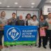 Credit: ITF/Burmese seafarers who were left near shipwrecked after a typhoon are pictured on their way home from Hong Kong, after ITF Inspector Jason Lam helped them recover almost $30,000 USD in unpaid wages.