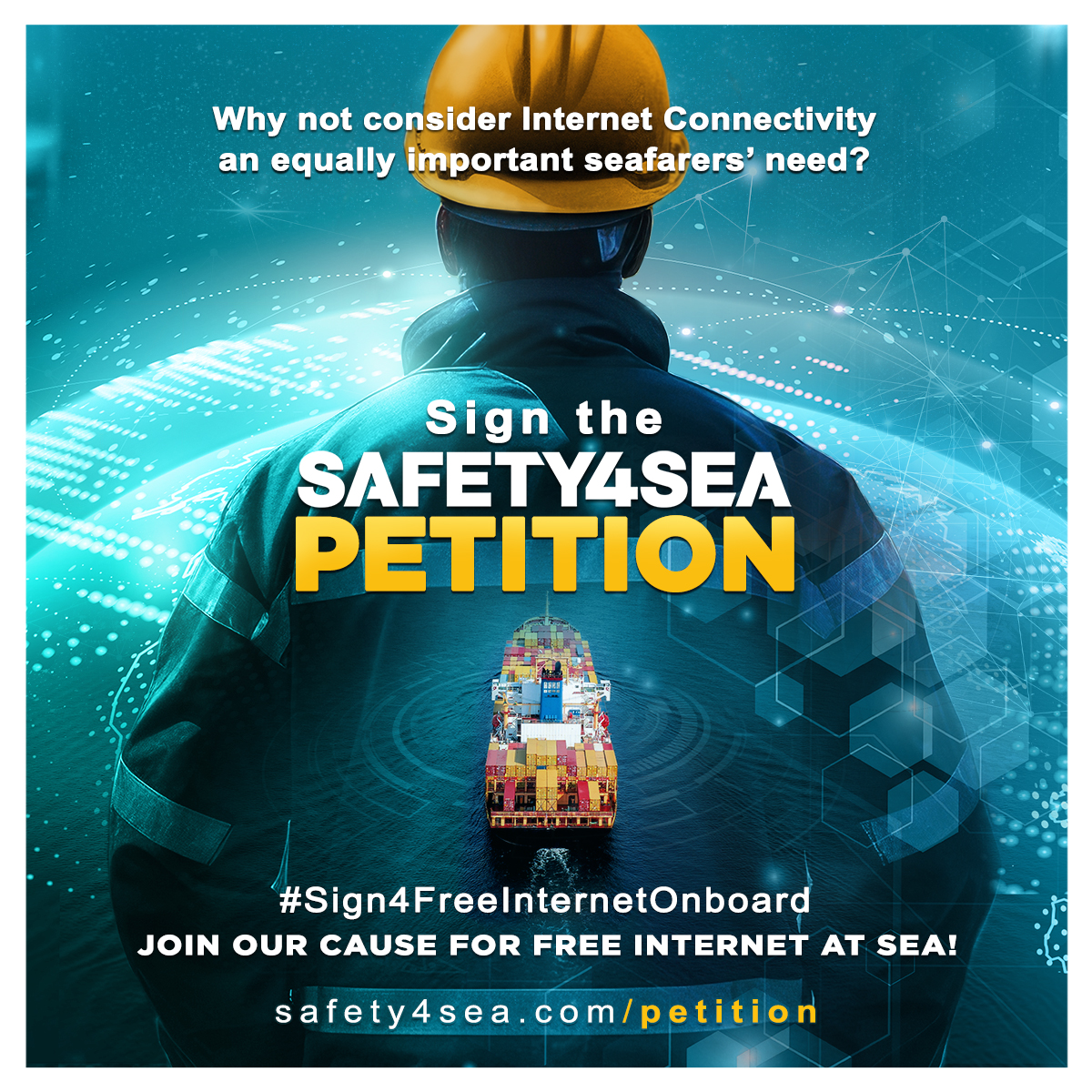 Sign the SAFETY4SEA Petition: Why not consider Internet Connectivity an equally important seafarers’ need?