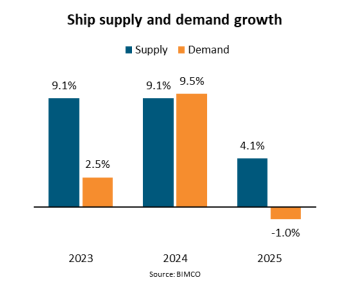 BIMCO Q1 2024: Container shipping market outlook