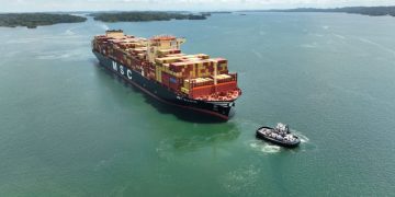 MSC MARIE sets new record as largest neopanamax to transit Panama Canal