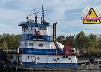 NTSB Investigation: Flooding and partial sinking of towing vessel Uncle Blue