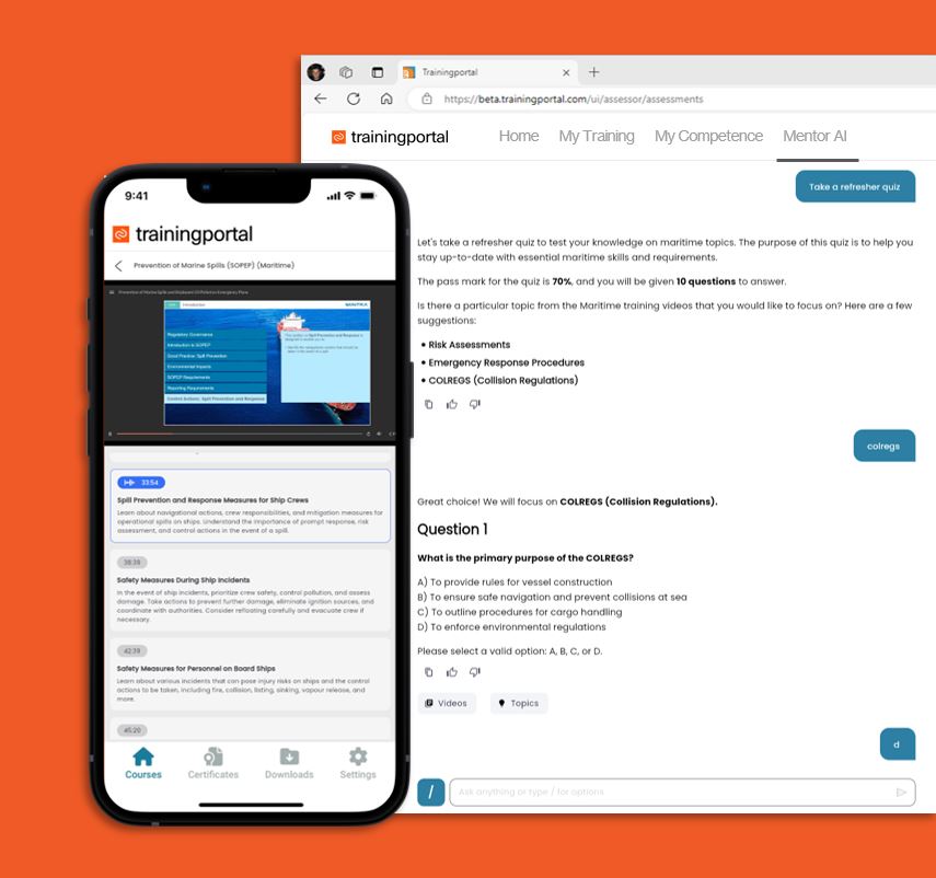 Mentor AI: Revolutionising maritime training with real-time, on-demand learning
