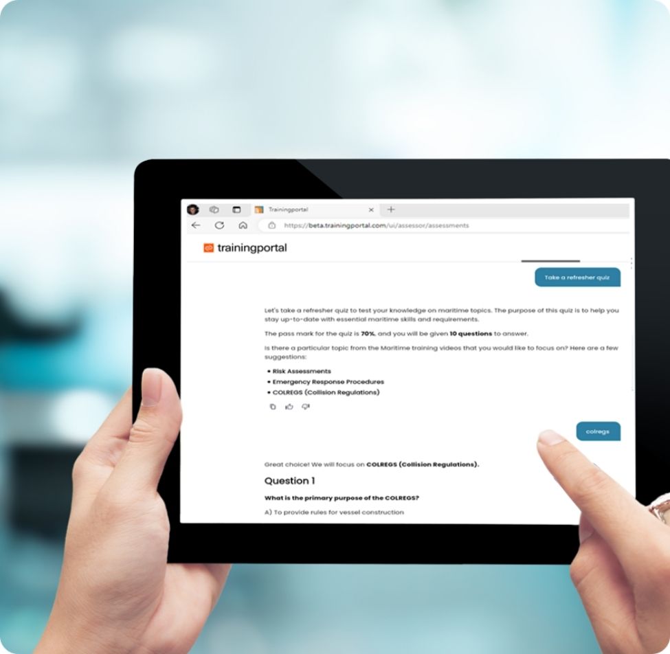 Mentor AI: Revolutionising maritime training with real-time, on-demand learning